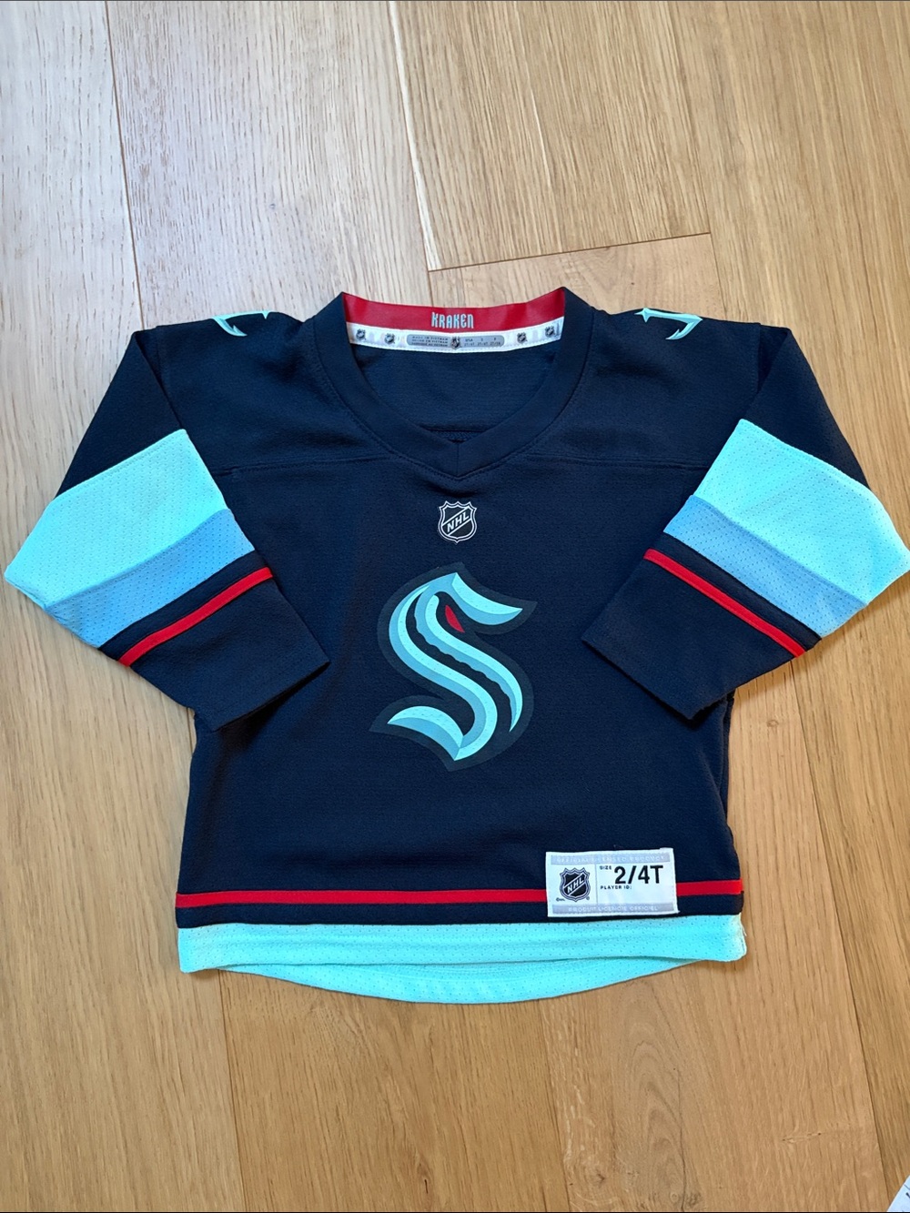 Seattle Kraken Toddler Navy Teal Hockey Jersey - NHL